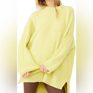 Free people oversized neon sweater